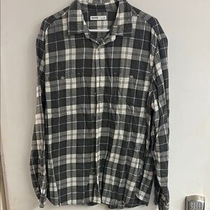 Sonoma Black and White Plaid Men's Shirt